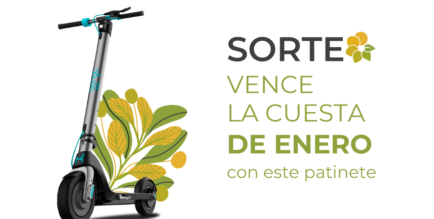 ¡Paticipa ya en el sorteo de este patinete y vence la cuesta de enero