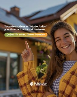 Las vacaciones sirven para vaciar la mente... pero a veces también vacían un poco la hucha. 🌊✈️💸

Septiembre está a la vuelta de la esquina y con él llega el momento de volver a casa, ordenar la rutina y mirar hacia los meses de frío con optimismo. Desactivar el "modo avión" de los meses estivales no tiene por qué significar la vuelta al estrés financiero.

La mejor manera de ganarle el pulso a la rutina y evitar la cuesta de otoño es saber que tienes el control absoluto de tus gastos fijos.

Dejar tu instalación de Publisolar lista en septiembre es la mejor estrategia para preparar tu hogar frente al invierno:

🔥 Confort sin miedo: Disfruta de la calefacción y el confort de tu familia sin mirar el reloj ni calcular las horas de consumo. 🛡️ Escudo fiscal: Aseguras que tu certificado energético entre dentro del año actual, activando tu derecho a las deducciones de hasta el 60% en la próxima Renta. 🔋 Ahorro inmediato: El mismo sol de otoño sigue llenando tus baterías inteligentes para que la vuelta a la rutina te cueste mucho menos.

Pon el control de tu economía en modo ON y deja las preocupaciones por el mercado eléctrico en un modo OFF permanente.

👇 Empieza el nuevo curso con la tranquilidad de una factura bajo control. Escribe "RUTINA" en comentarios y preparamos tu estudio personalizado gratuito.

#Publisolar #VueltaACasa #ModoOFF #AhorroInteligente #ControlFinanciero #HuchaDeInvierno #AutoconsumoSeguro #LaEnergíaQueNosUne
